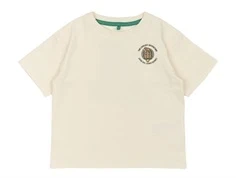 T-shirt fra The New siblings i råhvid med et lille ispindeprint på brystet TNST6208 white swan